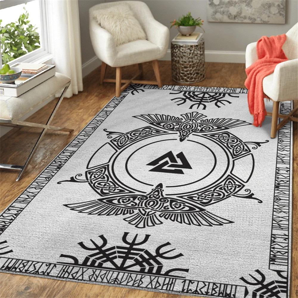 3D Viking Fashion Large Carpet Rug for Home Living Room Bedroom Sofa Doormat Decor Kids Play Area Rug Carpet Non-slip Floor Mat