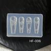 3D Flower Butterfly Heart Silicone Nail Mold for DIY Resin Nail Art