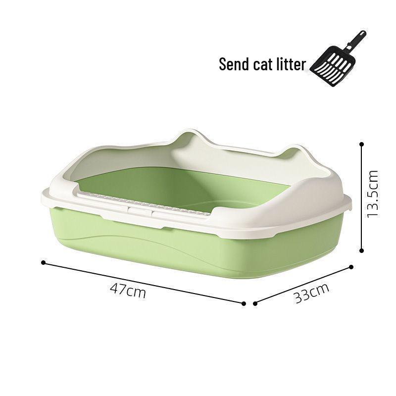 Halbgeschlossene geruchsdichte Katzen- und Hundetoilette