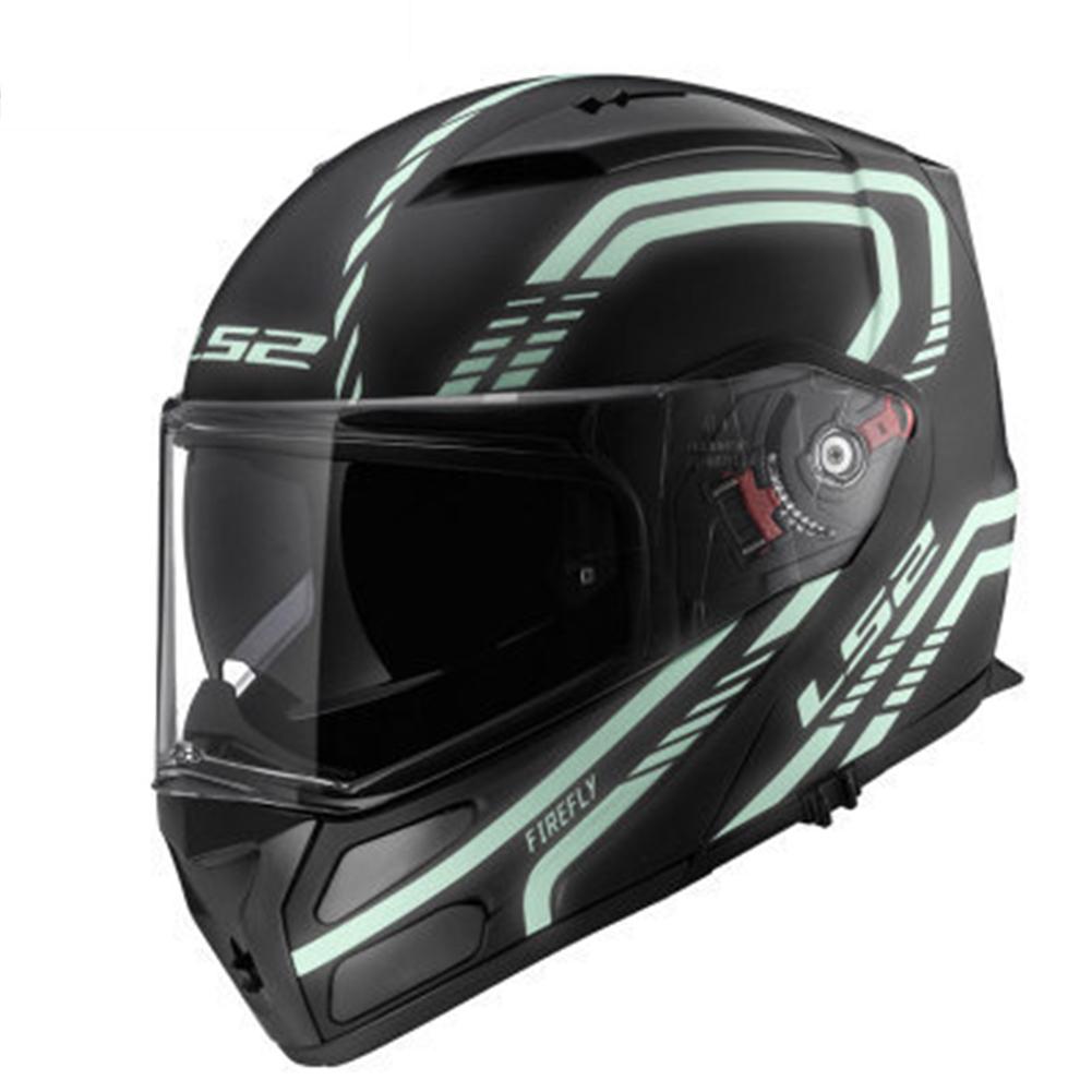 LS2 Helmet Outdoor Riding Flip-up Dual Lens Anti-Fog Motorcycle Helmet Ff324