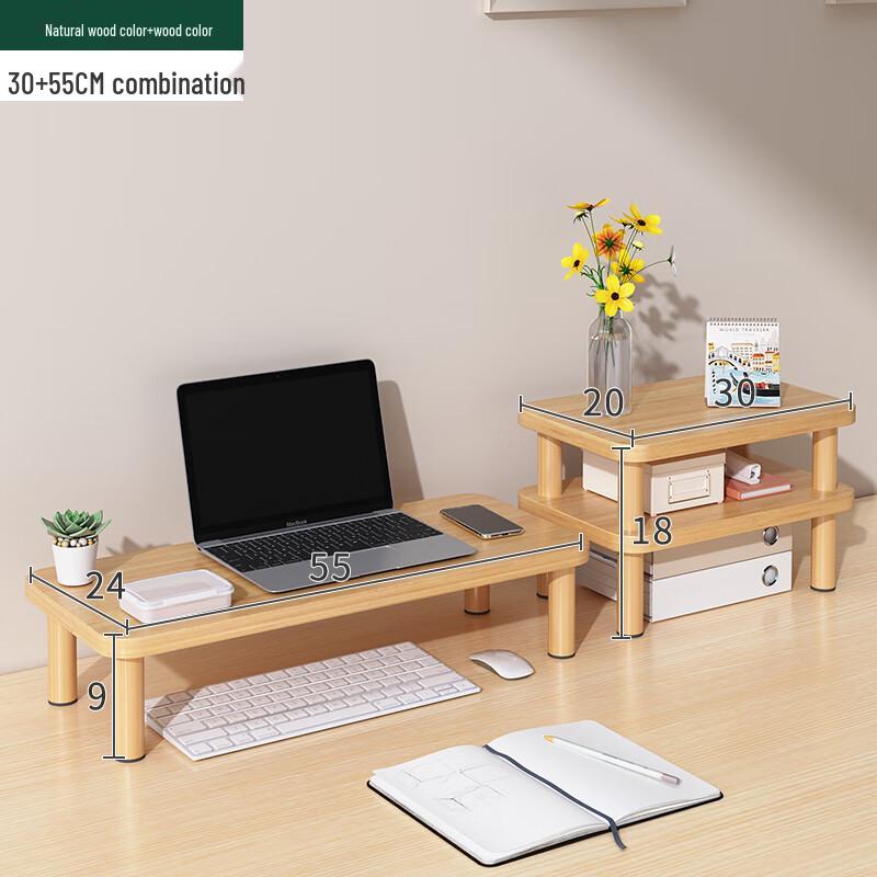 Multi-Tier Desk Clamp Laptop Riser Stand with Wireless Charging