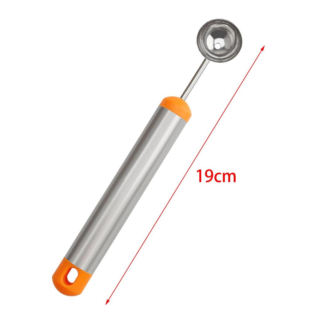 Melon Baller Spoon Portable DIY Fruit Baller Tool Fruit Scooper for Watermelon Cantaloupe Sorbet Meatballs Ice Cream