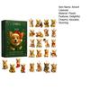 Coigi Advent Calendar 2025 24 Days Christmas Countdown with 24 Acrylic 2D Cute Corgi Pendants Dog-Themed Ornaments Set Holiday Gift