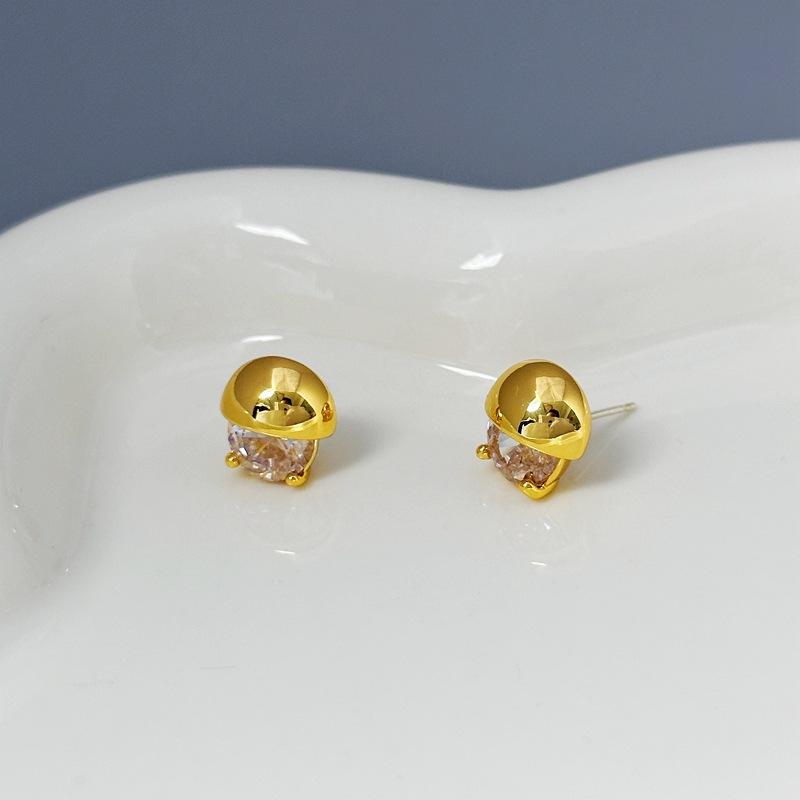 Trendy Zircon Elegant High-End Studs, Retro Earrings, Earrings.