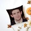 Josh OConnor Cushion Cover Washable Linen Pillowcase Soft  for Daily Sofa Bed Home Room Decor