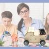 Kids Wooden Diy Vacuum Sweeper Educational Toy For Stem Learning Handmade Cleaning Cart Garbage Truck
