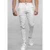 Calças Chino Masculinas Slim Fit Algodão Stretch Perna Afunilada Calças Casuais