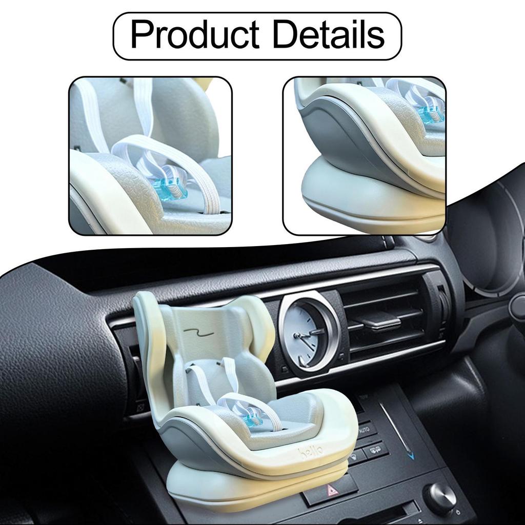 Air Vent Clip Doll Chair for Car, Creative Vehicle Ornament