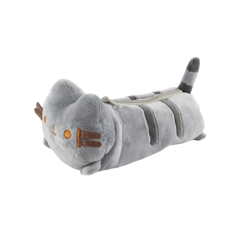 Cat Plush Pencil Case Bear Patterned Stationery Storage Bag Student Gift Present