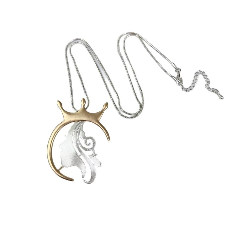 

Простое металлическое ожерелье с вырезами, тонкая цепочка, цепочка для свитера, ожерелье с портретом, геометрическое ожерелье, на каждый день серебряный/золотой