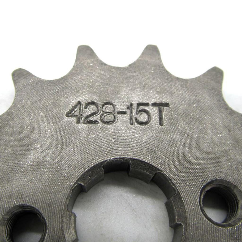 15T 428 Kettenrad / Teilrad Vorderrad Dirt Bike ATV Moped 17mm