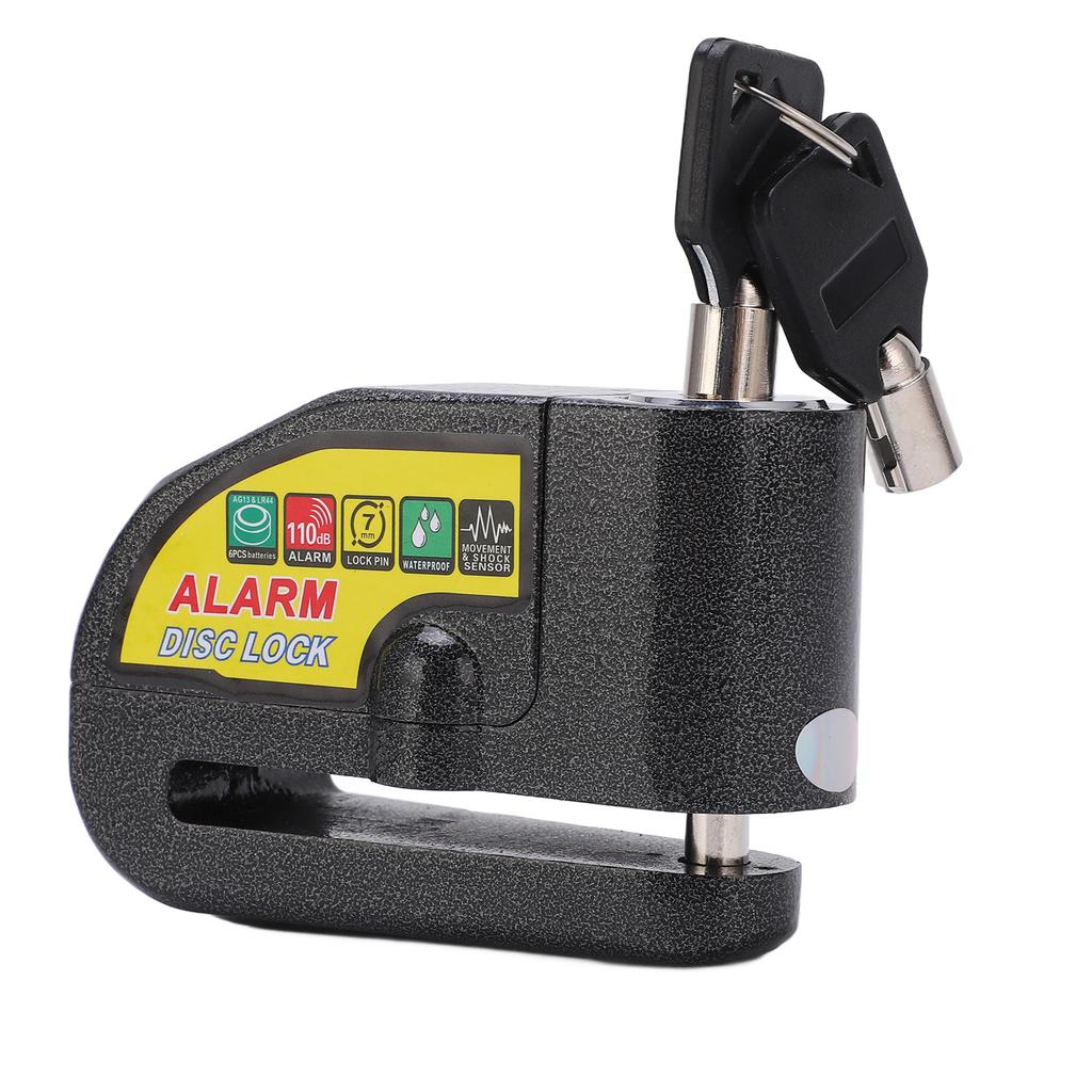 Bike Disc Brake Lock Anti Theft Electric Motorcycle Alarm Disc Lock with 110dB Alarm Sound for Motorbike Bike Scooter