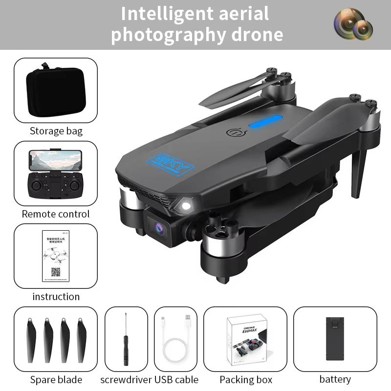 2025 New E88 MAX Mini Drone 4K HD Camera WIFI FPV Remote Control Quadcopter with Brushless Motor Kids Toy Gift VS E88 PRO