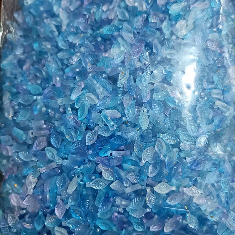 Acrylic Mini Grape Leaf Beaded String for DIY Jewelry Making: Bracelets & Necklaces