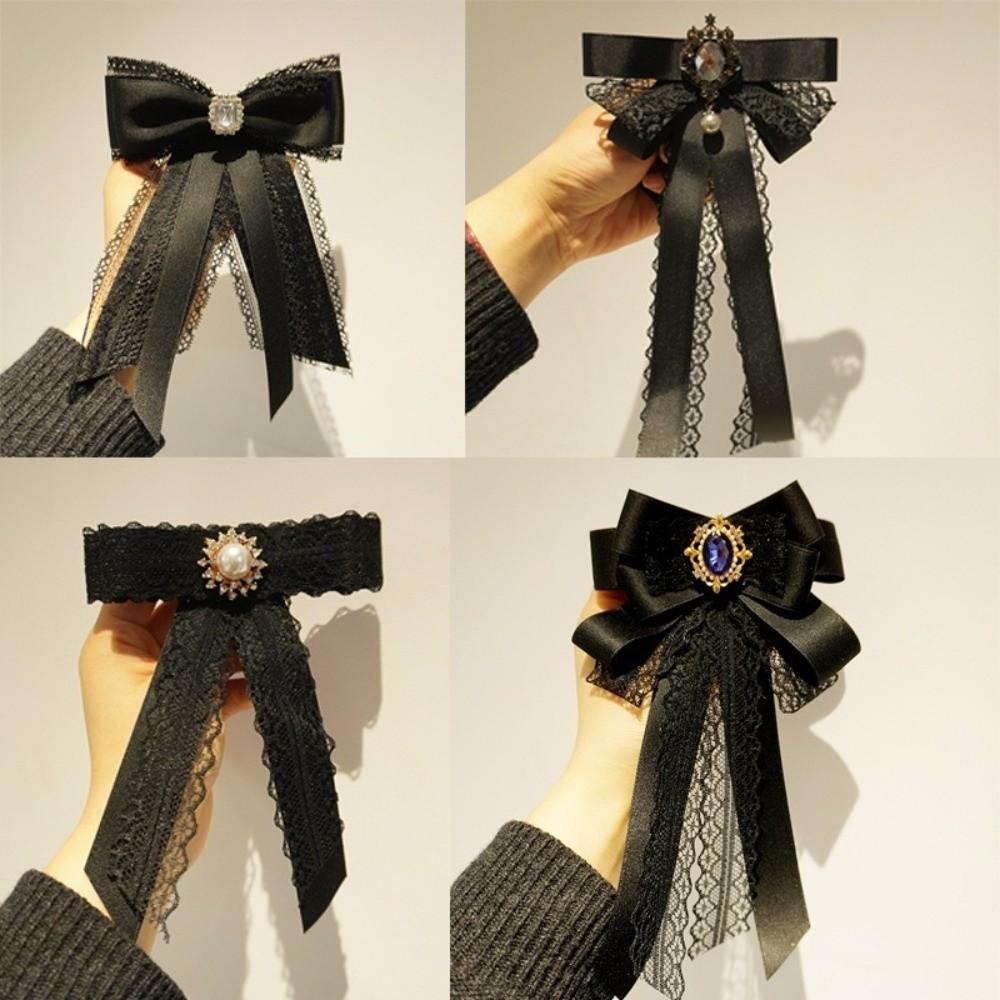 Vintage Kristall Strass Schmuck Fliege Kragen Vorgebundene Krawatte Clip Für Beerdigungen und Trauer