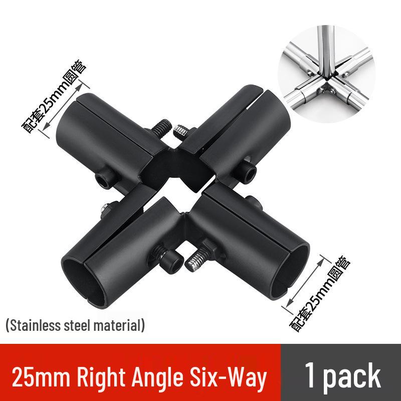 25 Snap-On Stainless Steel Pipe Connectors for Greenhouse Clamps
