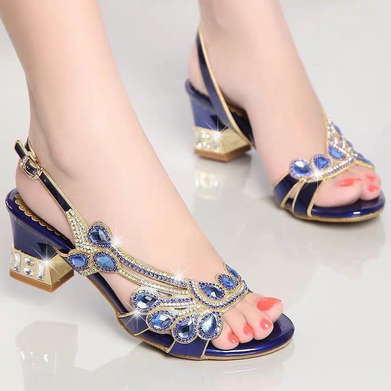 JIMITU Sandals Women'S New Diamond Inlaid Women'S Fashion Shoes Casual Women'S Shoes Outdoor Hot Women'S Beach Shoes 2025 Gift