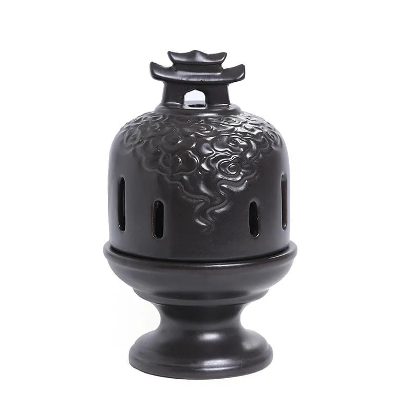 1pc Mini Ceramic Lighthouse Tower Incense Burner, Perfect for Indoor Aromatherapy, Ideal for Home Decor (Without Incense)