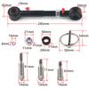 2.5"- 6" Front Sway Bar Links Quicker Disconnect System Kit for Jeep Wrangler JK 2007-2018 Adjustable Upgrade Swaybar Lifts