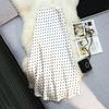 Seoulish Vintage Polka Dot Satin Mermaid Skirts for Women 2026 New Spring Summer High Waist Casual Mid Length Women's Skirts