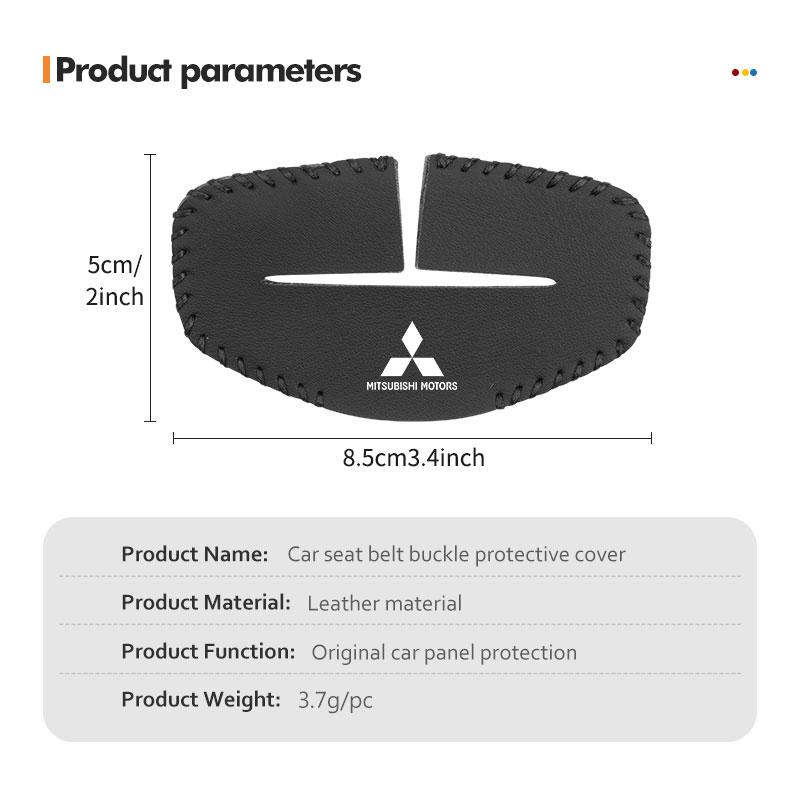 For Mitsubishi 1/2PCS Car Seat Safety Belt Soft Protector Shoulder Strap Pad Outlander Lancer L200 ASX Pajero Grandis Eclipse