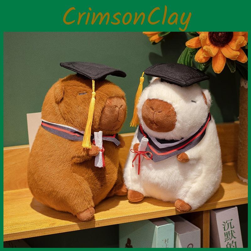Graduation Capybara Cartoon Plush Toy Soft Doll Graduation Season Gift Student