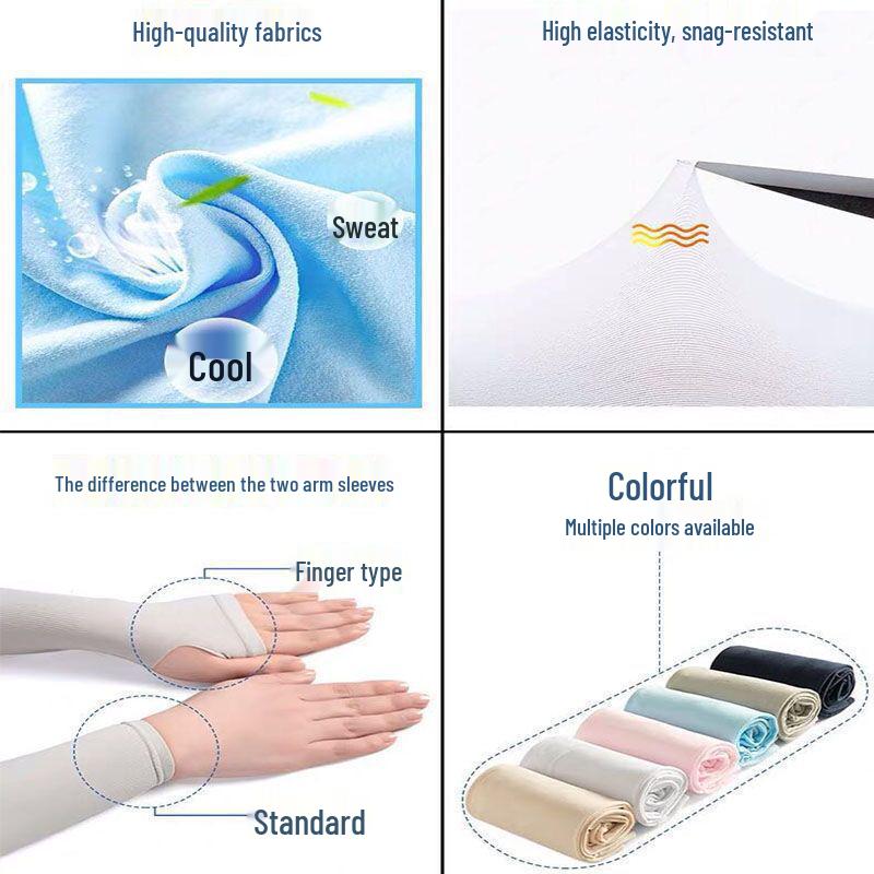 Summer Ice Cool UV Sun Protection Arm Sleeves - Pack of 10 Pairs