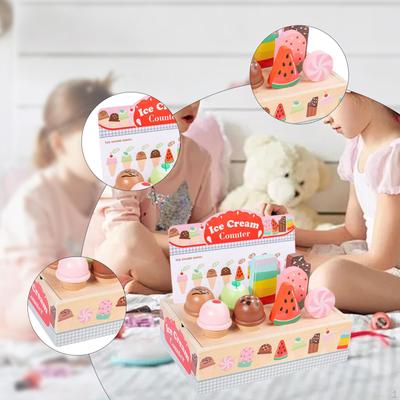 Eiscreme Spielzeug Lutscherladen Spiele,Lernen,Rollenspiel Spielzeug,Küchenzubehör Spielset für Kinder