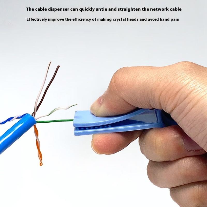 Ethernet Cable Straightener Tool For Quick And Easy Unraveling Cat5E/Cat6/Cat7 Wire Cable Management Accessories