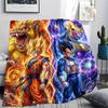 Dragon Ball Goku Warm Flannel Blanket Comfortable Print Pattern for Home Indoor Picnic Travel.-TING