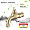 Alloy Wall-Mounted Washing Machine Faucet with Key Lock