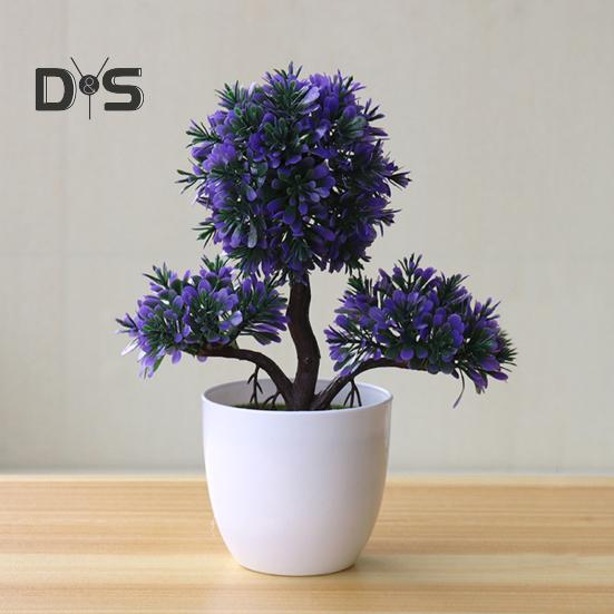 Bonsai Artificial Simulat Birou Decor Plastic Oaspeți Salutare Pin Plantă în ghiveci