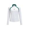 Li-Ning Tennis Series Color Block Stylish Simple Half-Zip Long Sleeve T-Shirt Women tops ATLV204-1