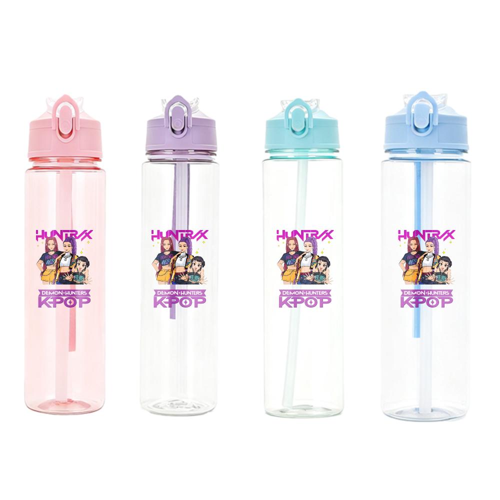 Anime Kpop Demon Hunters Character Water Cup Big Capacity Outdoor Portable Drinking Bottle Present designed for Boys plus Girls
