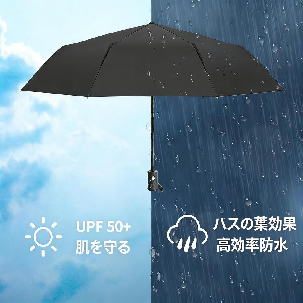 Lightweight and Compact Folding Umbrella with 8 Suitable for Both Sun and for Men and Convenient To Fits In a Bag or and Not Ribs, Black, Rain, Women,