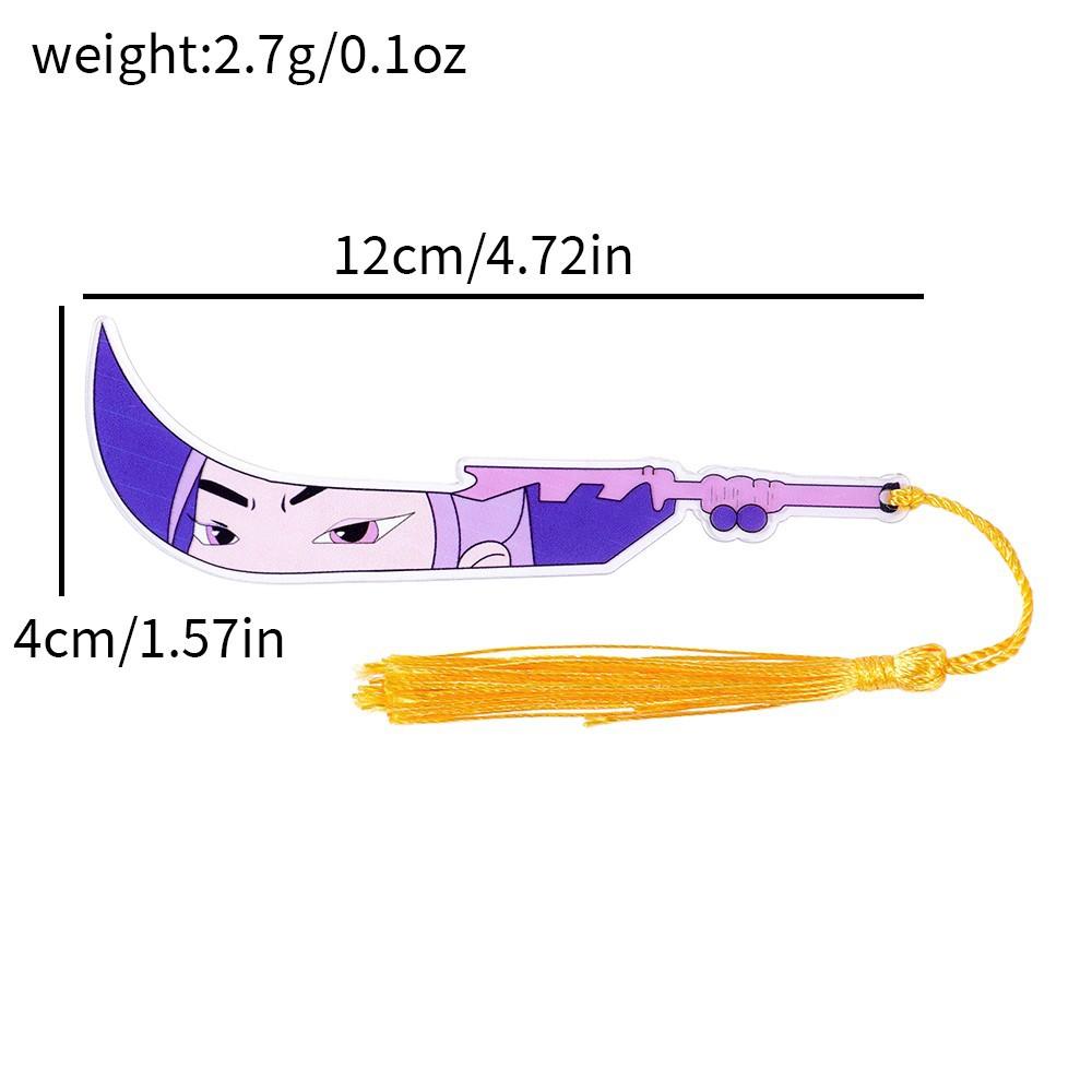 K-Pop Demon Hunters Theme Acrylic Tassel BookmarkK-Pop Demon Hunters Theme Acrylic Tassel Bookmark