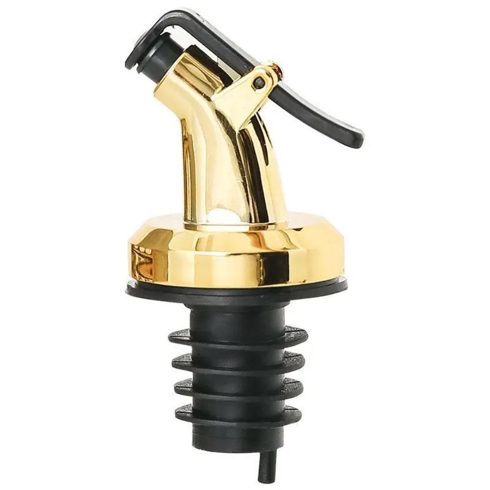 Gold Olive Oil Spouts Oil Vinegar Bottle Stopper Spout Leakproof Nozzle Dispenser Creative Leakproof Silicone Bottle Stopper