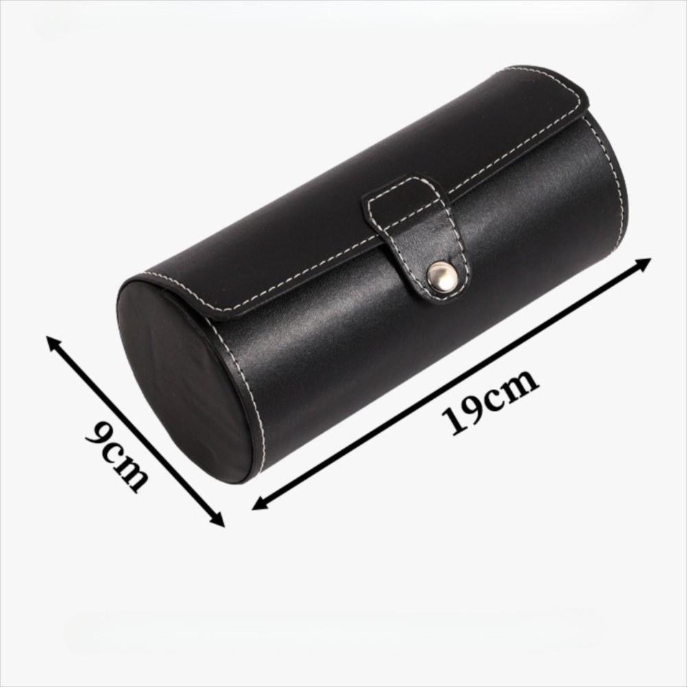 3 Grids Cylinder Watch Storage Box Removable Pillows Watch Organizer Watch Display Case Travel