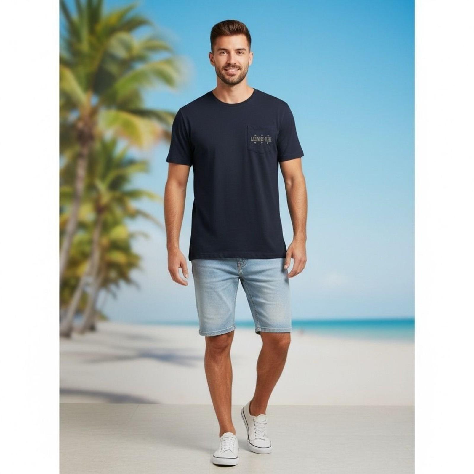Margaritaville Jimmy Buffett License to Chill Pocket T-Shirt Blue Large Unisex 4XL