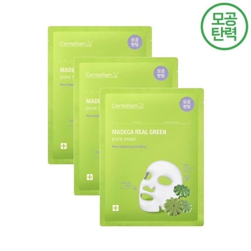 centellian24 Madeca Real Green Pore Mask 3 sheets / 5-minute pore care FREE