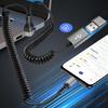 66W Fast Charging Spring Retracted Data Cable Type C 90 Degree Angled Connector For Mobile Phone Multiple Device
