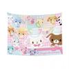 Sanrio Sugarbunnies Anime Printed Large Tapestry Wall Hanging Hippie Wallpaper Kawaii Cartoon Decoration Living Room Bedroom Hom