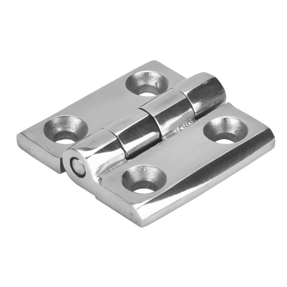 2 Pack 2" x 2" / 1.5" x 1.5" Boat Butt Hinges 316 Stainless Steel Investment Casting Construction Marine Grade Hatch Hinge
