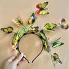 Glow Simulation Bridal Headpiece Flower Ring Fairy Headband Hair Accessories  Bride