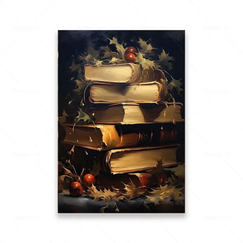 Classic Vintage Father Christmas Wall Art  Winter Holiday HD Canvas Print Poster for Living Room  Bedroom Decor