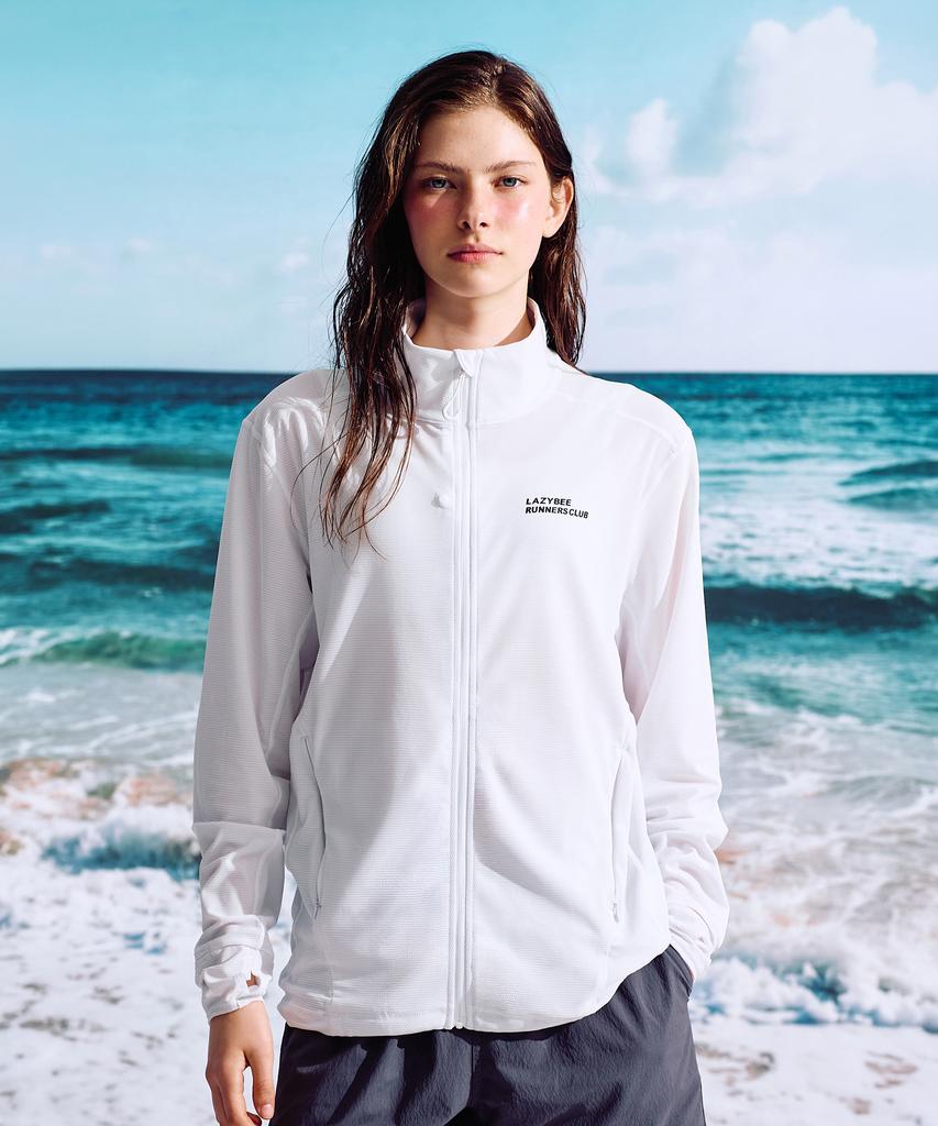 Leijibi Tech Flow Hydro Stand Neck Loose Fit Zip-Up Rash Guard M (4 Colors)