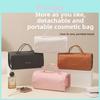 Moderne minimalistische PU-Kosmetiktasche mit wasserdichten Eigenschaften für Reisen und Badezimmeraufbewahrung