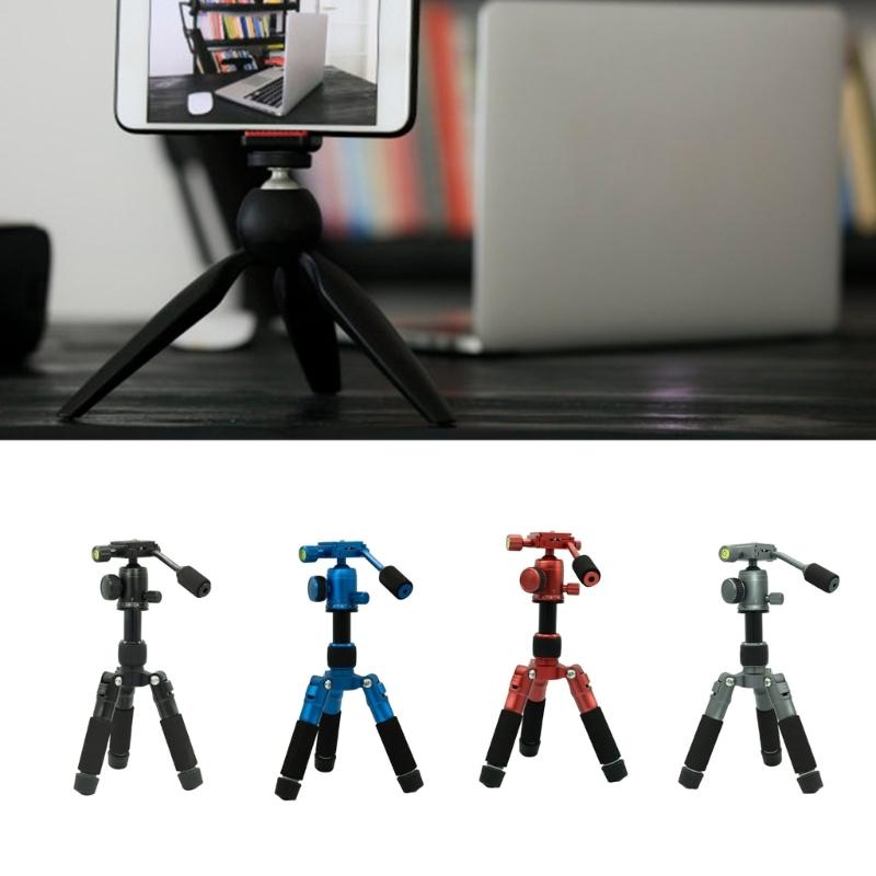 Desktop Tripod 20Inch Mini Size with 360 Degree Rotation Head Supports Up to 11lbs for Travel DSLR Cameras and Phones
