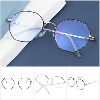 Retro Octagon Metal Vision Care Myopia Optical Mirror Anti-blue Light Glasses Eyeglasses