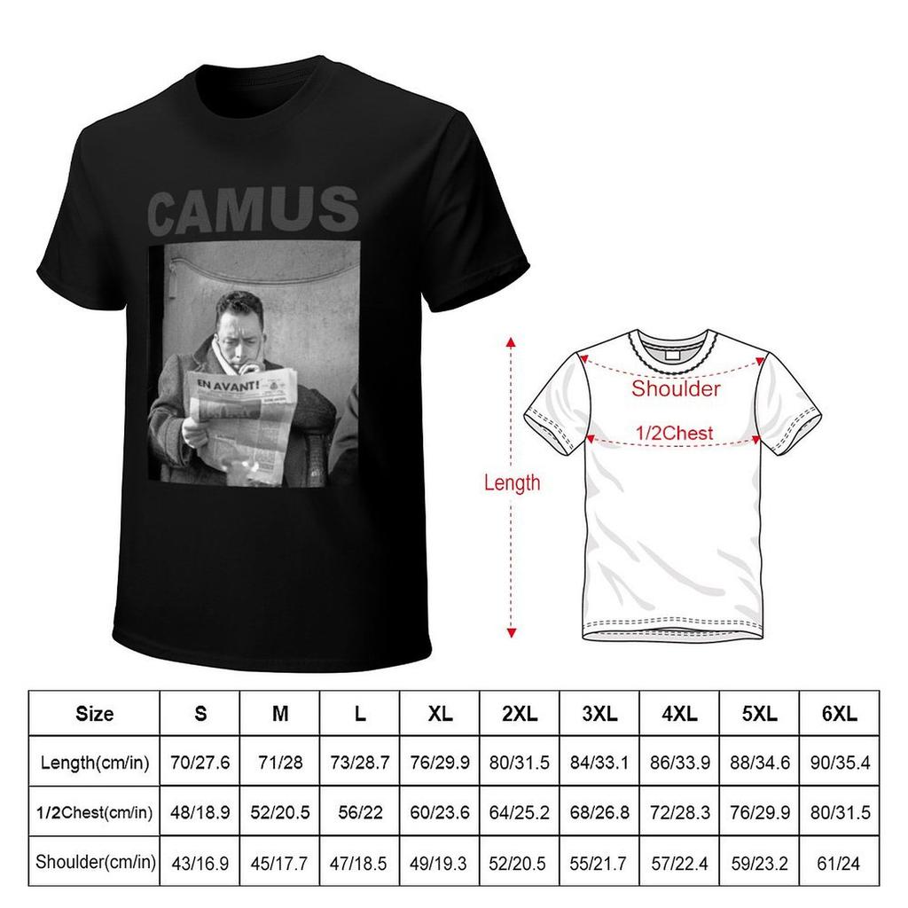 Albert Camus T Shirt T-Shirt tees affliction shirts rapper graphic tees customs design your own workout shirts for men